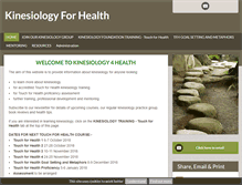 Tablet Screenshot of kinesiology4health.com